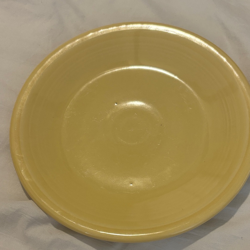 Fiesta ware yellow 7 inch salad plate